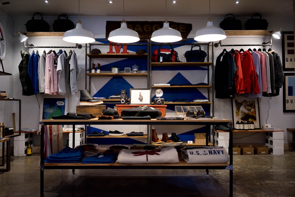 Apparel store display